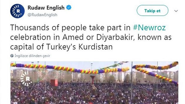 Barzani'nin kanalı Diyarbakır'ı Kürdistan'ın başkenti ilan etti