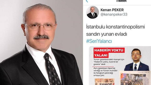 AK Parti’li başkandan İmamoğlu hakkında skandal tweet
