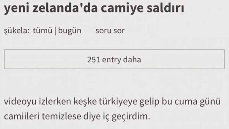 Katliamı öven Ekşi Sözlük yazarı gözaltına alındı