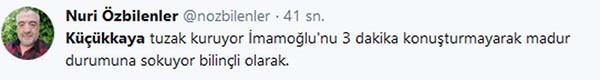 İsmail Küçükkaya’ya yayın eleştirisi!