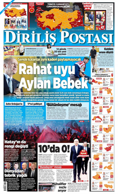 Diriliş Postası Gazetesi Manşeti