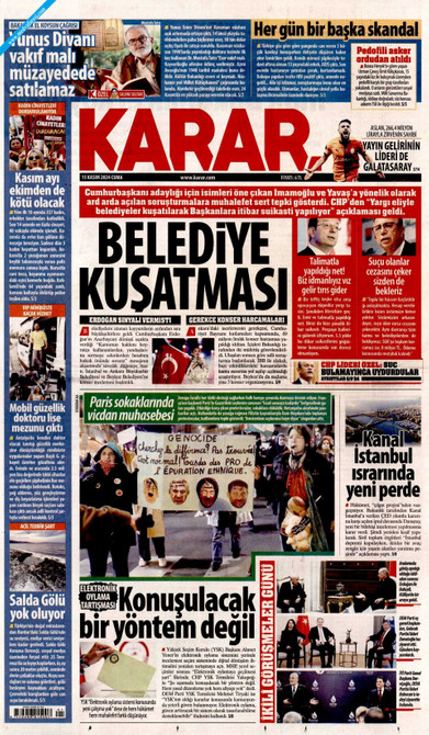 Karar Gazetesi Manşeti