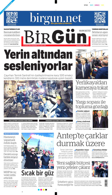 Birgün Gazetesi Manşeti