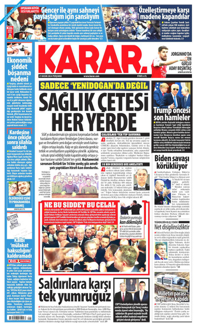 Karar Gazetesi Manşeti