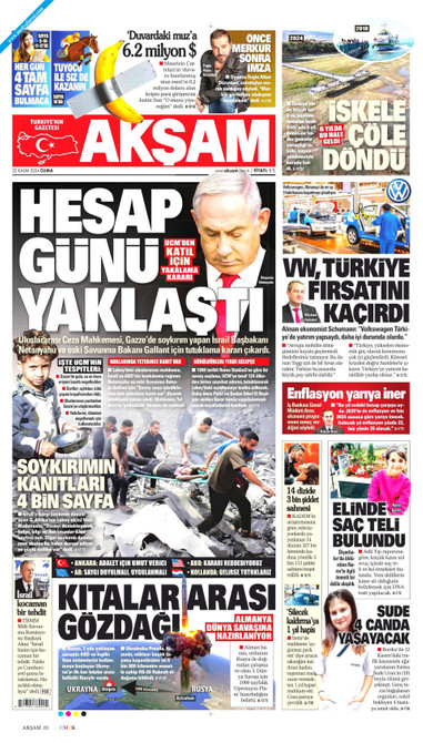 Akşam Gazetesi Manşeti