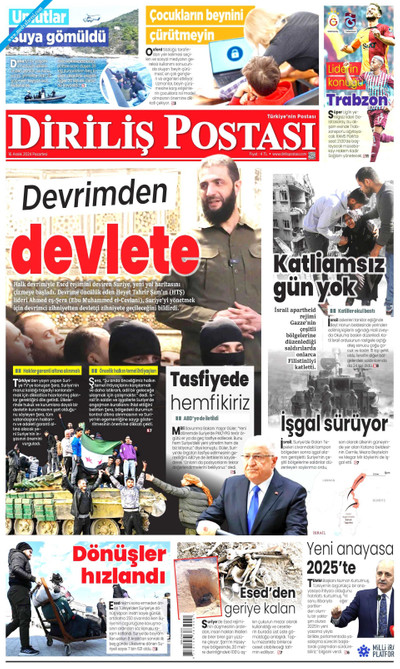 Diriliş Postası Gazetesi Manşeti