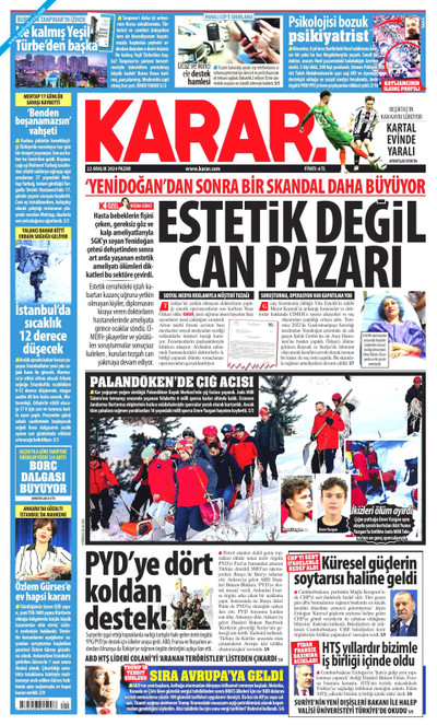 Karar Gazetesi Manşeti