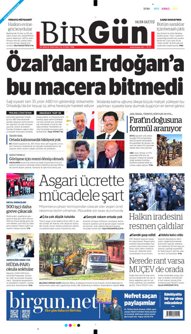 Birgün Gazetesi Manşeti