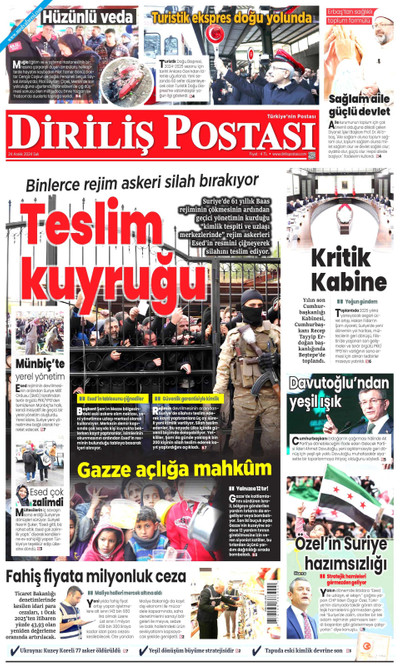 Diriliş Postası Gazetesi Manşeti