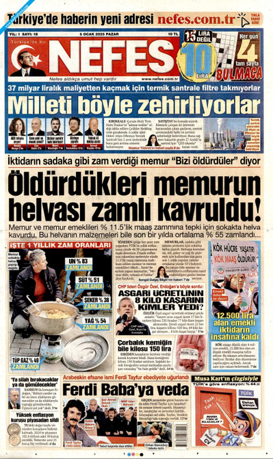 Nefes Gazetesi Manşeti