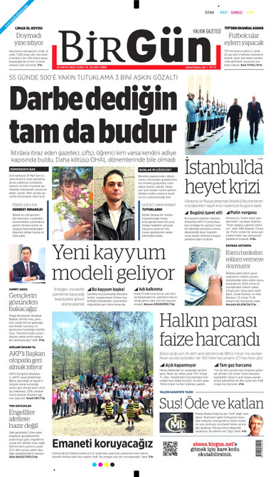 Birgün Gazetesi Manşeti