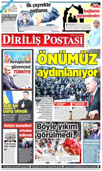 Diriliş Postası Gazetesi Manşeti