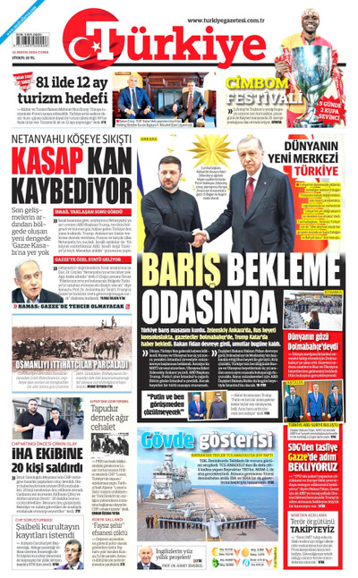 Türkiye Gazetesi Gazetesi Manşeti