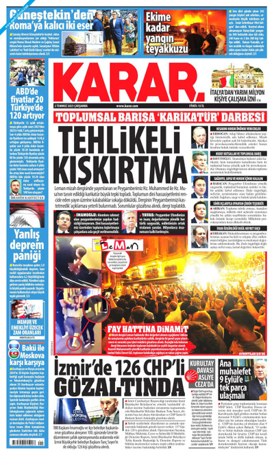 Karar Gazetesi Manşeti