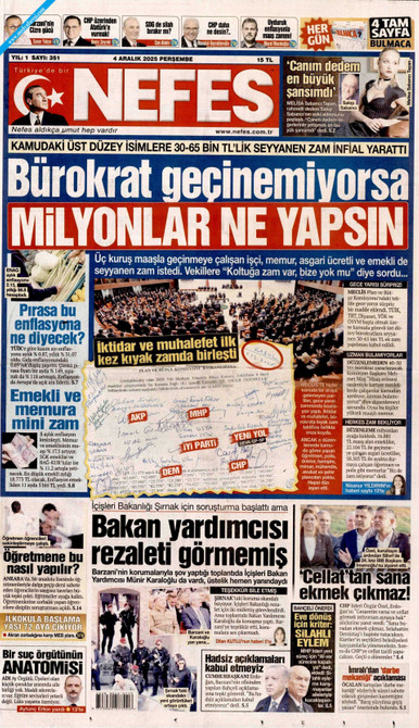Nefes Gazetesi Manşeti