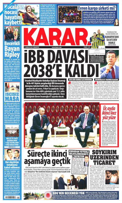 Karar Gazetesi Manşeti