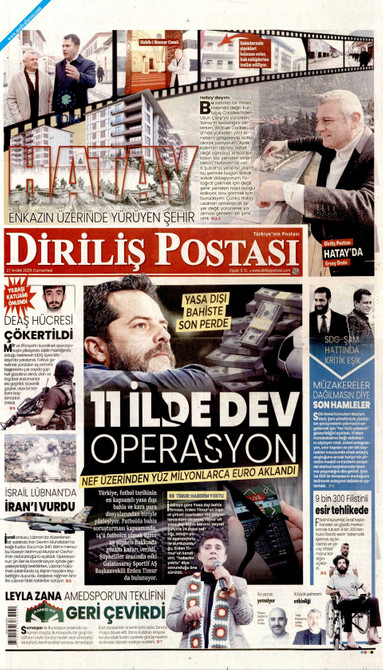 Diriliş Postası Gazetesi Manşeti