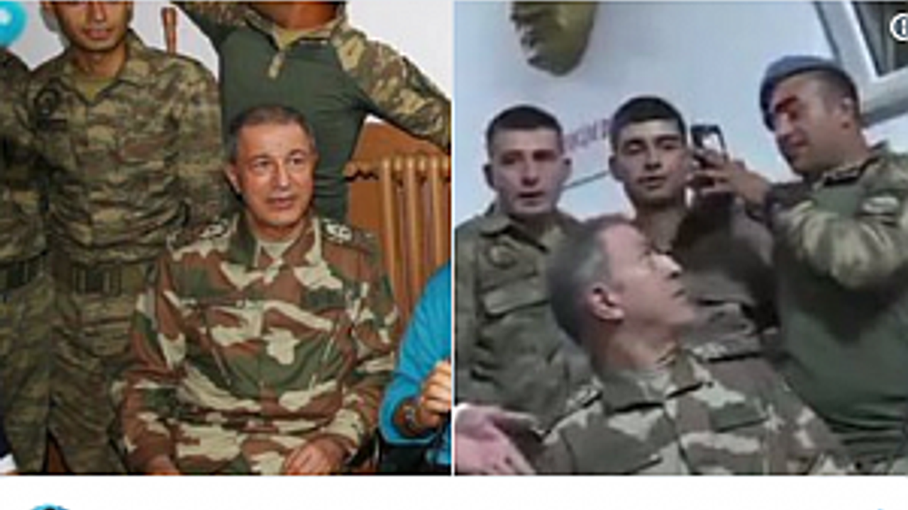 den hulusi akar ile selfie ceken asker