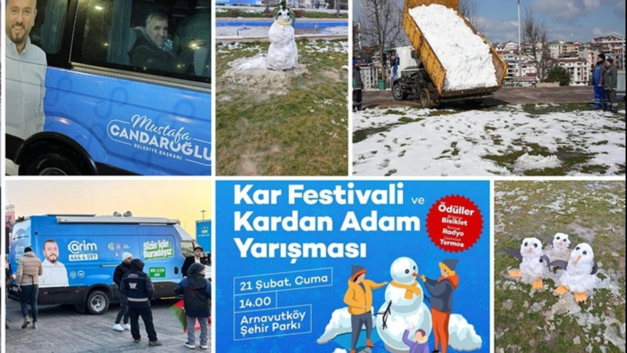 AKP’li Belediye Milyarlık mülkleri sattı, taşıma karla kar festivali yaptı!