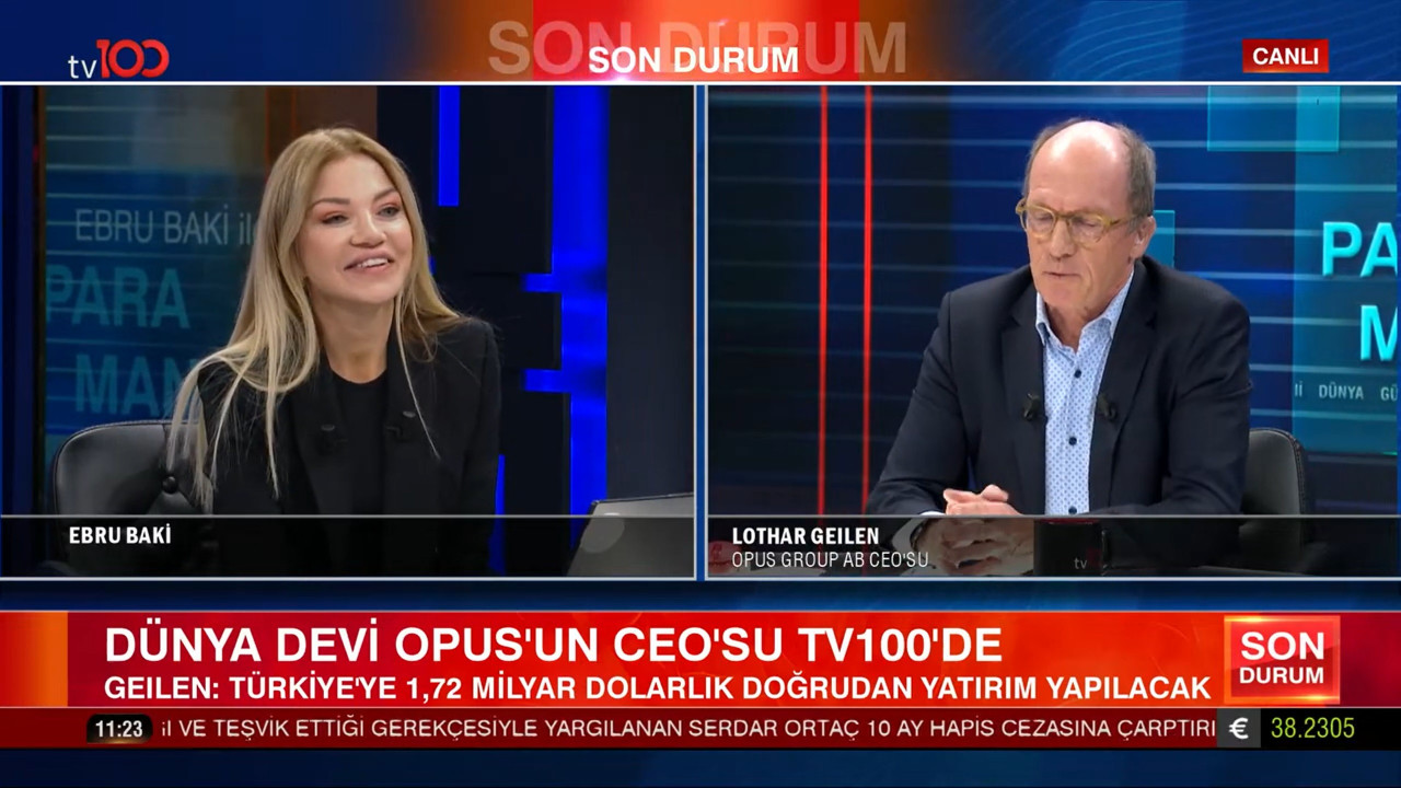 Dünya devi Opus’un CEO’su Lothar Geilen tv100’de konuştu: Araç sahiplerine müjde… Dünya devi Opus’un CEO’su Lothar Geilen tv100’de konuştu: Araç sahiplerine müjde…