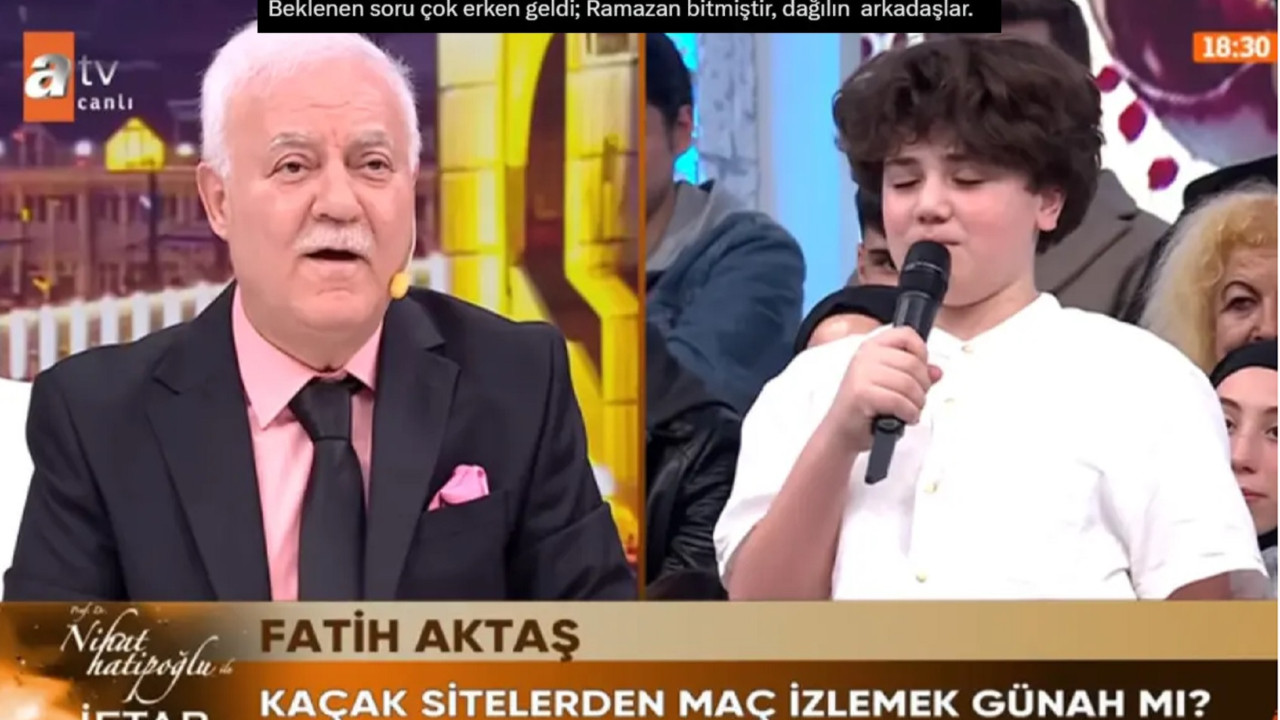 Nihat Hatipoğlu o soruya şaştı kaldı: Kaçak siteden maç izlersek günah mı? Nihat Hatipoğlu o soruya şaştı kaldı: Kaçak siteden maç izlersek günah mı?