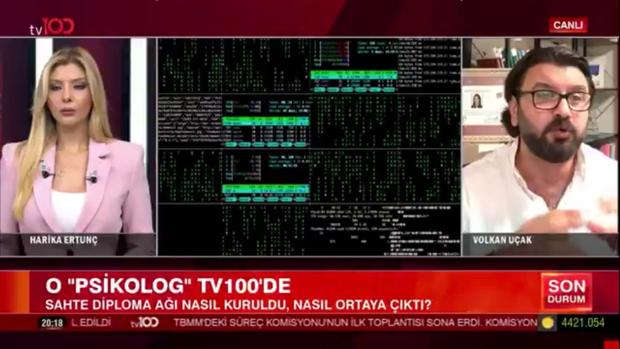 Sahte diploma skandalına karışan Volkan Uçak’tan tv100’e flaş açıklama