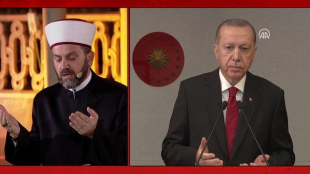 Son dakika! Ayasofya’da Fetih Suresi okundu