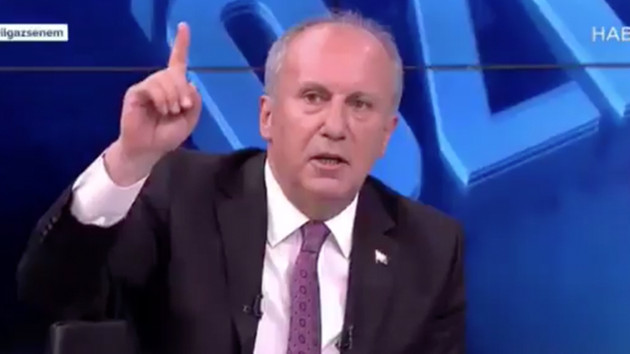 Erdoğan yüzünden sözü kesilen Muharrem İnce canlı yayını terk etti