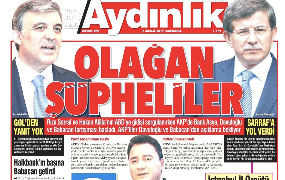 Davutoğlu, Aydınlık'ın Zarrab'a güvence iddiasını yalanladı - Resim: 1