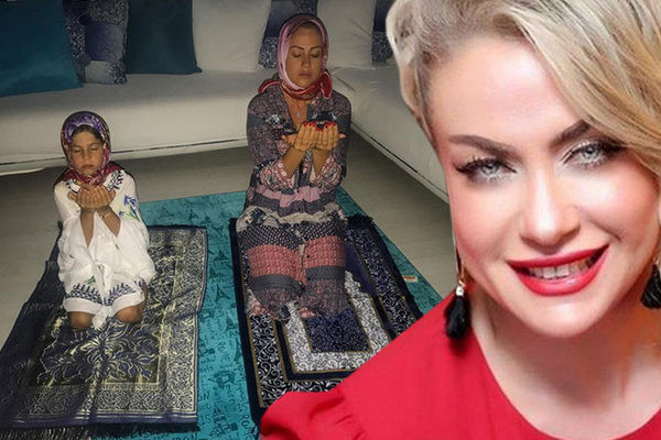 Yeliz Yeşilmen namaz pozundan sonra bikiniyle plajda - Resim: 1