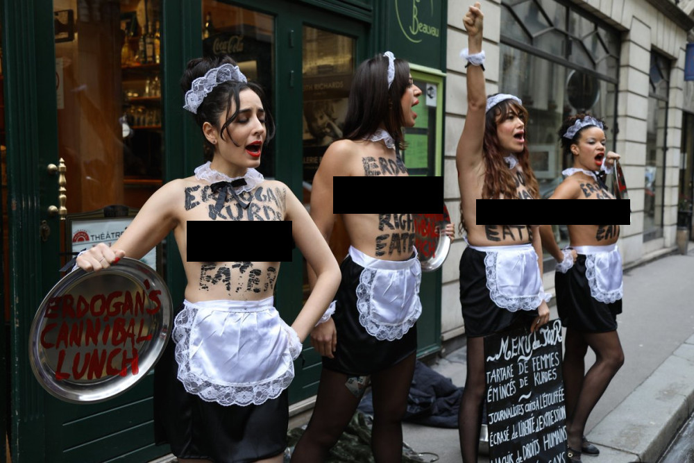 Erdoğan'a Femen kızlarından protesto - Resim: 1