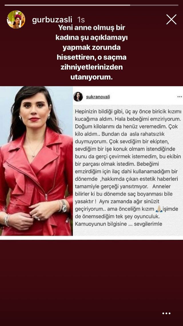 Şükran Ovalı hakkındaki yorumlar Aslıhan Gürbüz�ü kızdırdı