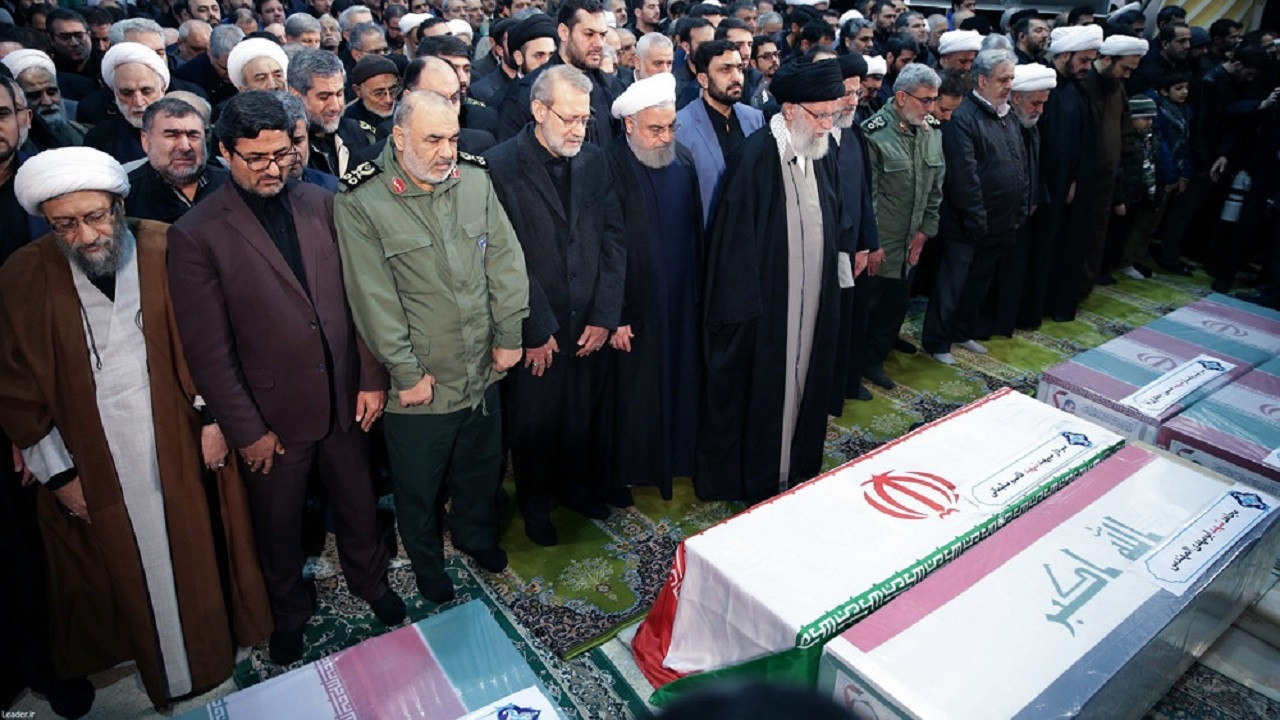 Tahran’da Kasım Süleymani için cenaze töreni