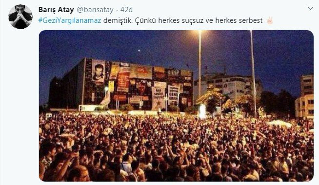 SanatÃ§Ä±lardan Gezi ParkÄ± DavasÄ±â€™ndaki beraat kararlarÄ±yla