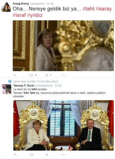 Erdoğan'ın hilalli tahtı sosyal medyayı salladı! - Resim: 1