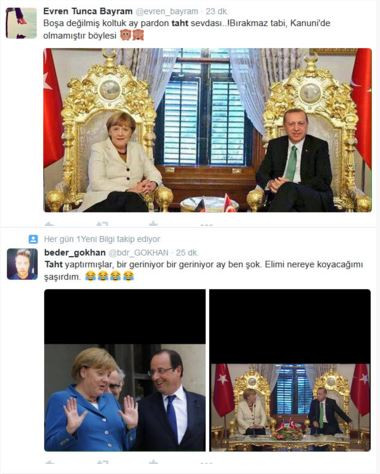 Erdoğan'ın hilalli tahtı sosyal medyayı salladı! - Resim: 2