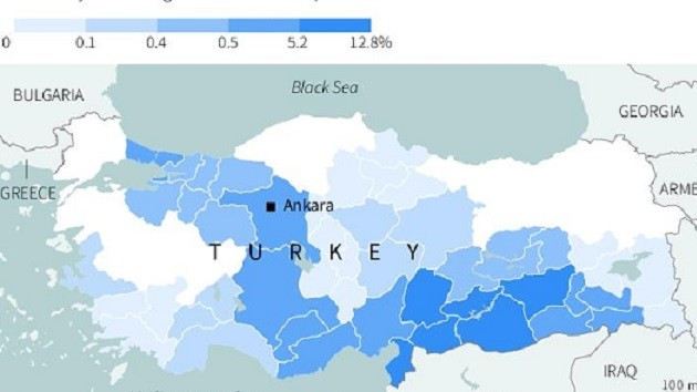 Türkiye'deki Suriyeli mülteciler haritası şaşırttı - Resim: 1