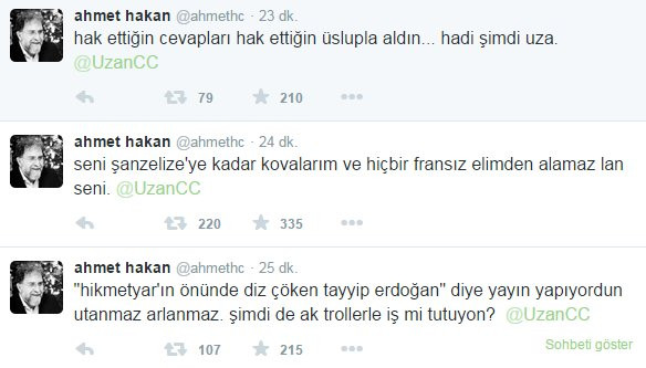 Twitter'da Cem Uzan Ahmet Hakan kavgası - Resim: 3