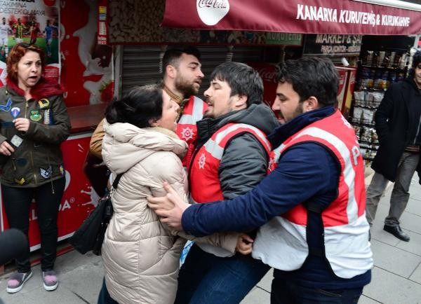 Son Dakika: HDP'liler Bakırköy'e yürümek isteyince polis müdahale etti - Resim: 2