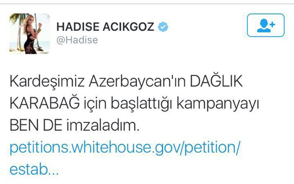 Hadise’den Azerbaycan’a destek - Resim: 2
