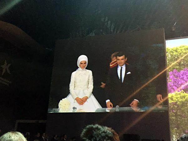 Sümeyye Erdoğan ile Selçuk Bayraktar'ın nikah törenindeki görüntüsü - Resim: 4