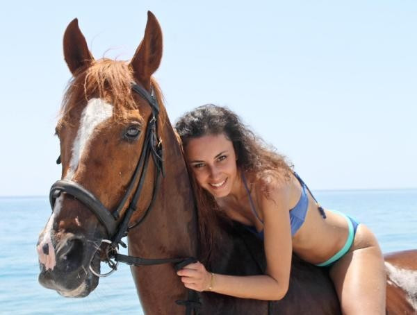 Antalya'da at sırtında deniz keyfi! - Resim: 4