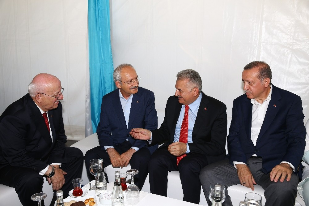 Erdoğan, siyasi parti liderleriyle sohbet etti - Resim: 1