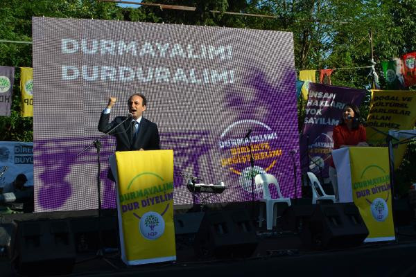 HDP'den Beşiktaş Abbasağa Parkında gövde gösterisi - Resim: 1