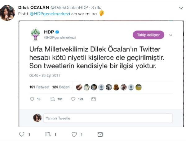 Dilek Öcalan'ın hesabından şok mesajlar atılınca... - Resim: 2