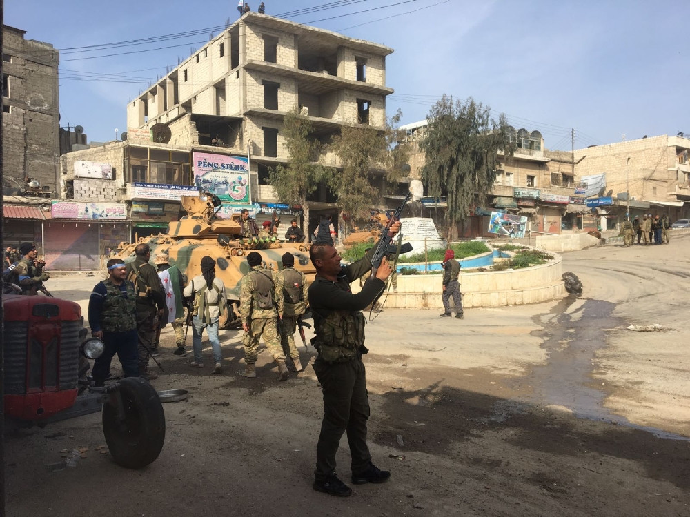 ÖSO Afrin kent merkezinde kontrolü sağladı.. İlk görüntüler - Resim: 5