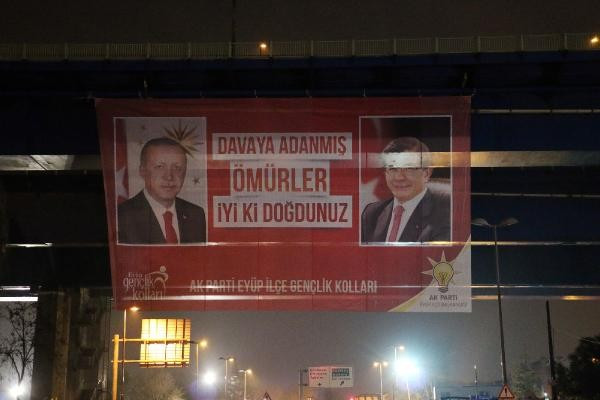 Erdoğan'a dev doğum günü pankartı - Resim: 1