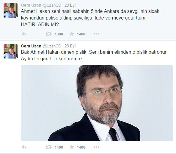Twitter'da Cem Uzan Ahmet Hakan kavgası - Resim: 2