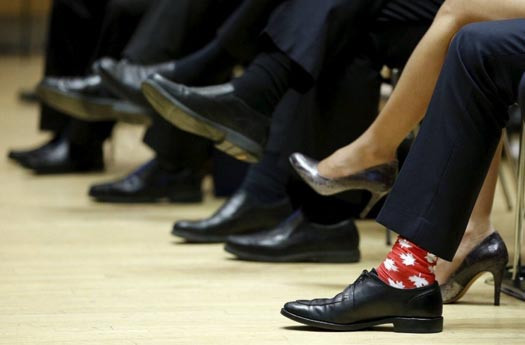 Kanada Başbakanı bu kez çorapları ile olay oldu - Resim: 1