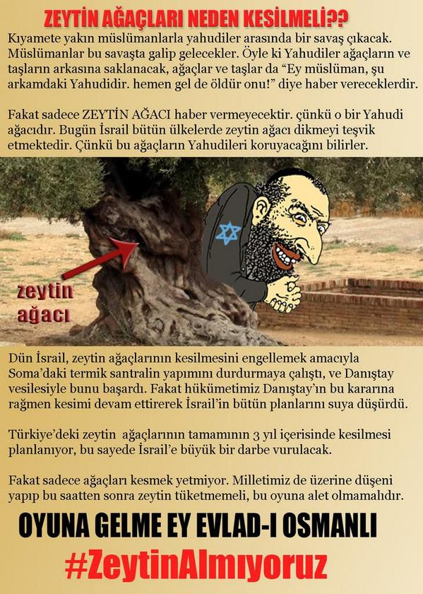 Twitter'da tuhaf boykot! Zeytin Yahudi ağacı mı? - Resim: 1